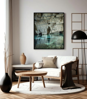Quadro Decorativo Chapada Diamantina -Rocha e águas cristalinas-Vertical