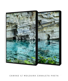 Quadro Decorativo Chapada Diamantina -Águas Tiffany-Dupla