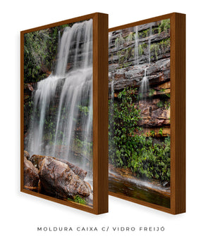 Quadro Decorativo Cachoeira- Dupla
