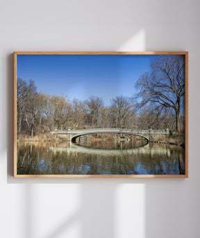 Quadro Decorativo Ponte e Lago de Nova York - Horizontal