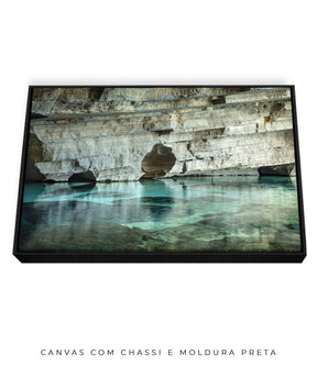 Quadro Decorativo Chapada Diamantina - Rocha e águas cristalinas-Horizontal