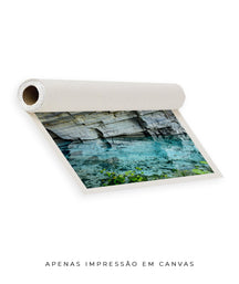 Quadro Decorativo Chapada Diamantina -Águas Tiffany-Horizontal