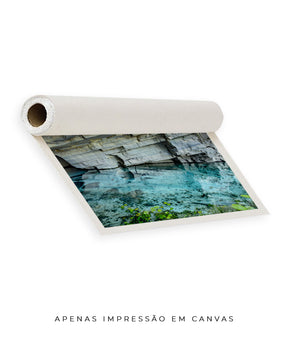 Quadro Decorativo Chapada Diamantina -Águas Tiffany-Horizontal