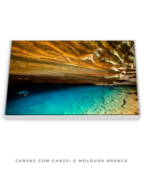 Quadro Decorativo Chapada Diamantina - Gruta Azul Horizontal