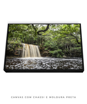 Quadro Decorativo Cachoeira e Natureza - Horizontal