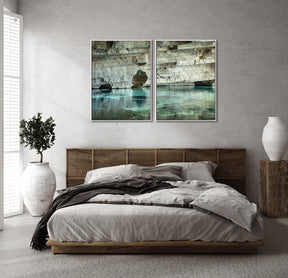 Quadro Decorativo Chapada Diamantina - Rocha e águas cristalinas-Dupla