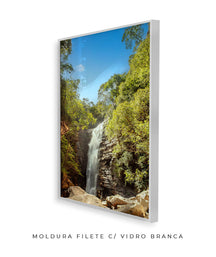 Quadro Decorativo Cachoeira - Rochas