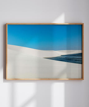 Quadro Decorativo Lençóis Maranhenses - Areia Branca e Mar