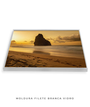 Quadro Decorativo Praia e Pôr do Sol - Horizontal