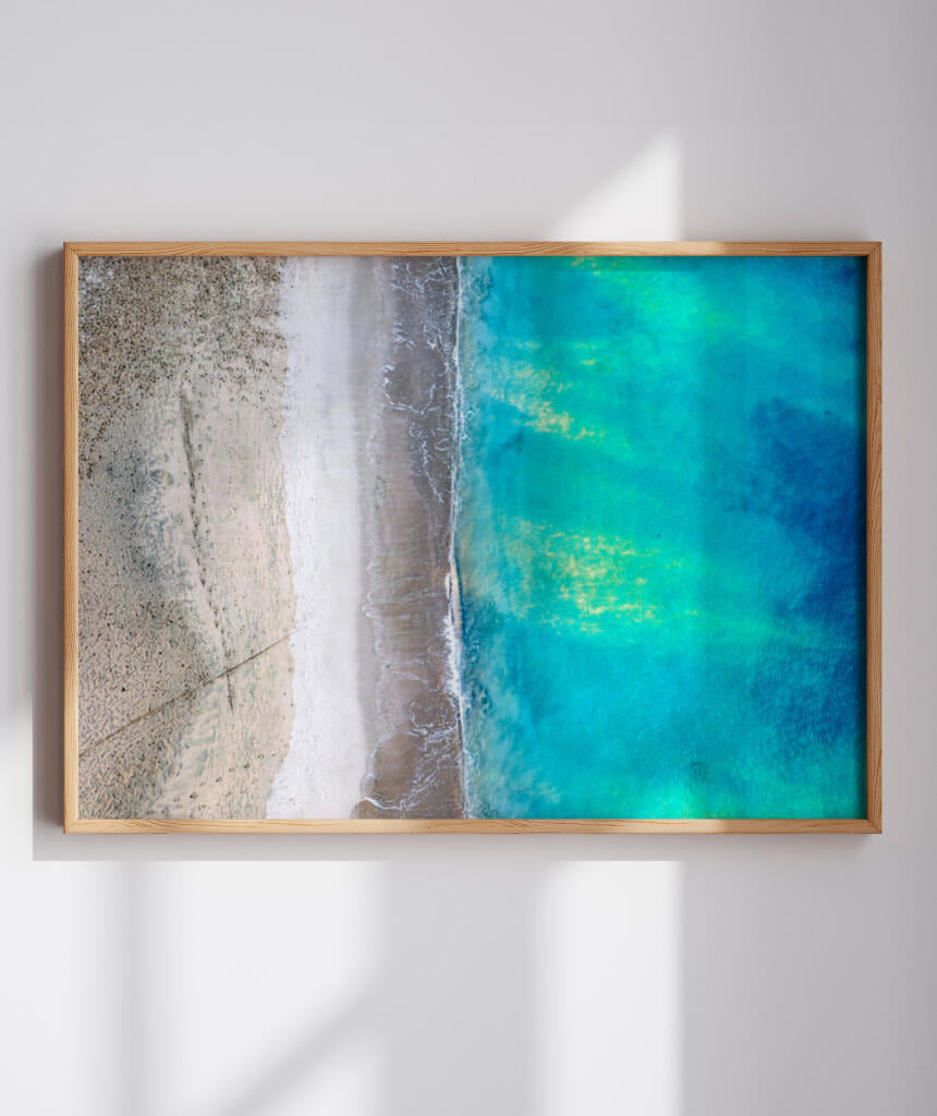 Quadro Decorativo Noronha - Praia e Mar Vista Aérea