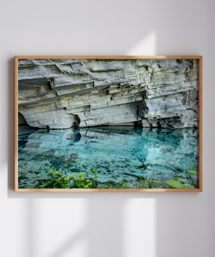 Quadro Decorativo Chapada Diamantina -Águas Tiffany-Horizontal