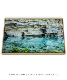 Quadro Decorativo Chapada Diamantina -Águas Tiffany-Horizontal
