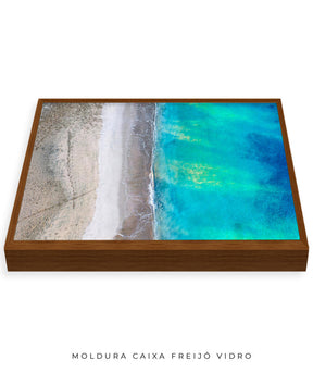 Quadro Decorativo Noronha - Praia e Mar Vista Aérea