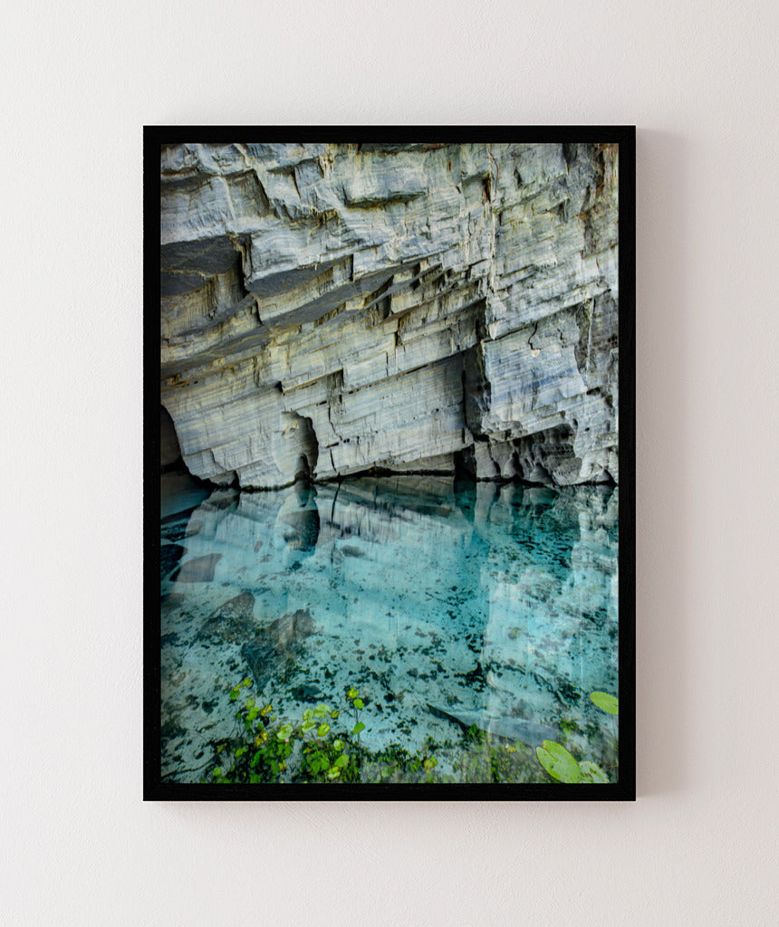 Quadro Decorativo Chapada Diamantina -Águas Tiffany-Vertical