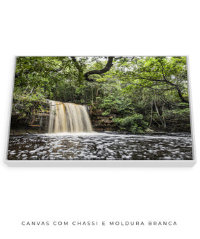 Quadro Decorativo Cachoeira e Natureza - Horizontal