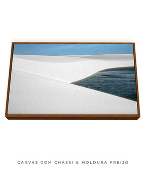 Quadro Decorativo Lençóis Maranhenses com Areia Branca - Horizontal
