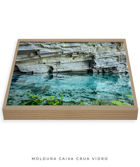Quadro Decorativo Chapada Diamantina -Águas Tiffany-Horizontal