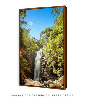 Quadro Decorativo Cachoeira - Rochas