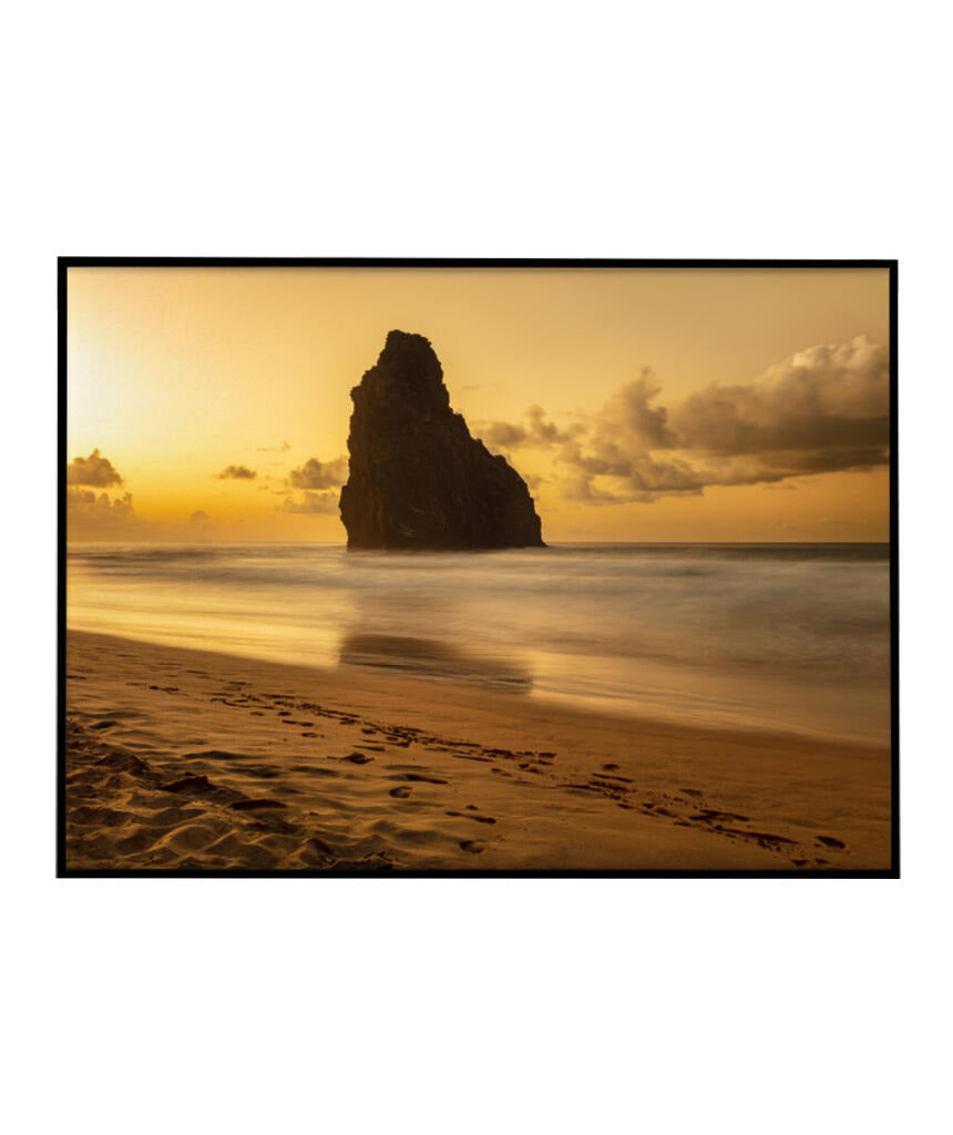Quadro Decorativo Praia e Pôr do Sol - Horizontal