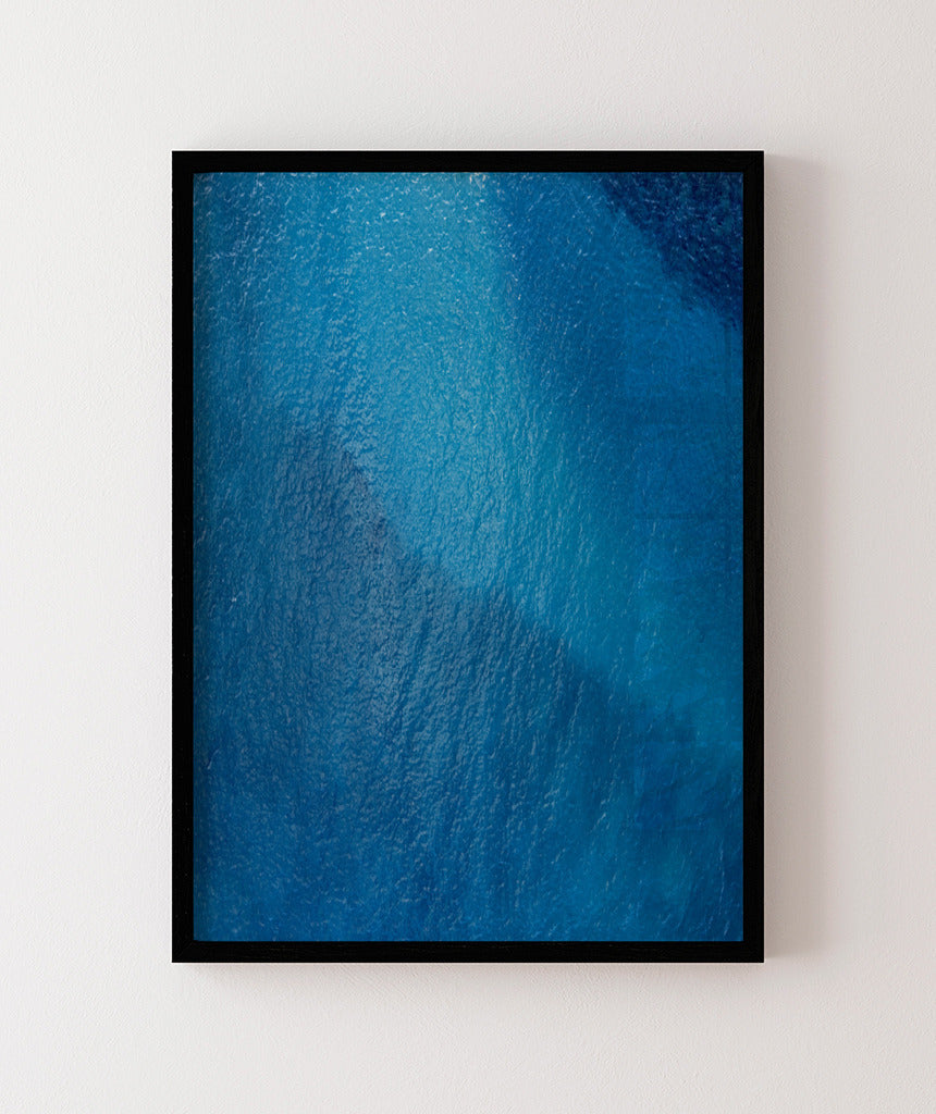 Quadro Decorativo Texturas - Tons de azul