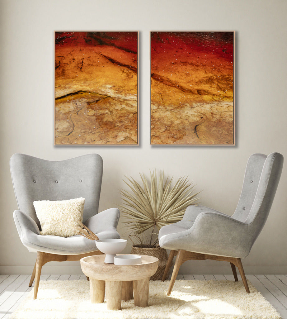 Quadro Decorativo Texturas - Marmores - Dupla