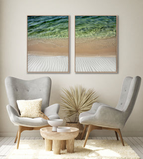 Quadro Decorativo Texturas- Praia -Dupla