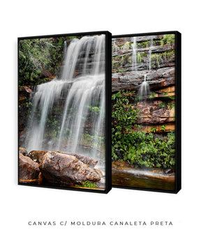 Quadro Decorativo Cachoeira- Dupla