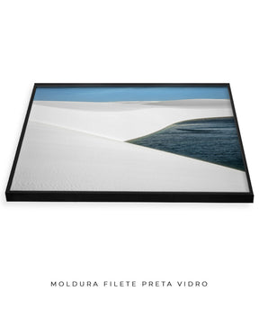 Quadro Decorativo Lençóis Maranhenses com Areia Branca - Horizontal