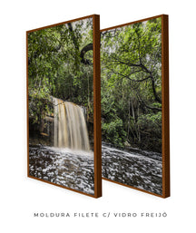 Quadro Decorativo Cachoeira e Natureza -Dupla