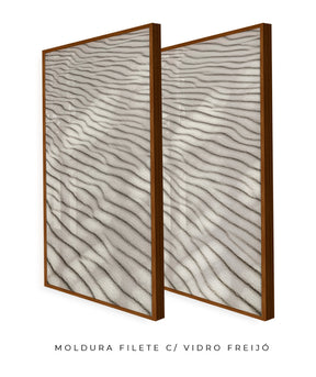 Quadro Decorativo Texturas - Areia - Dupla