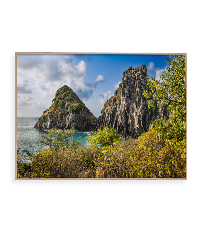 Quadro Decorativo Noronha - Mar e Montanhas - Horizontal