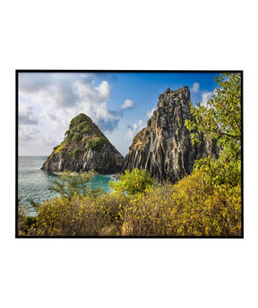 Quadro Decorativo Noronha - Mar e Montanhas - Horizontal
