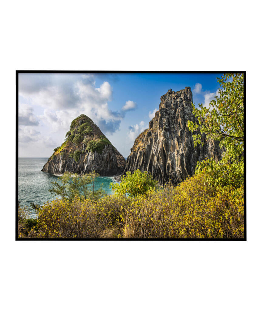 Quadro Decorativo Noronha - Mar e Montanhas - Horizontal