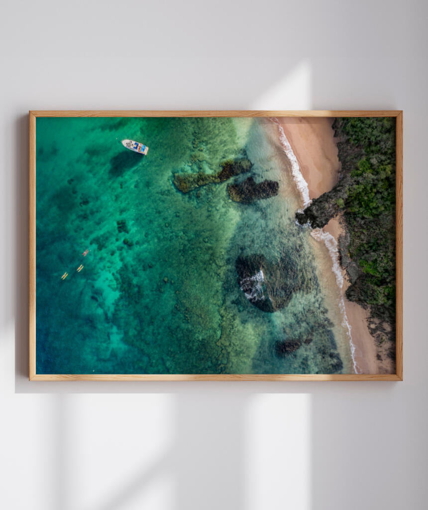 Quadro Decorativo Noronha - Praia e Rochas