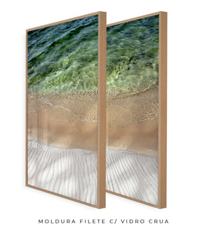 Quadro Decorativo Texturas- Praia -Dupla