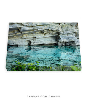 Quadro Decorativo Chapada Diamantina -Águas Tiffany-Horizontal