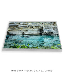 Quadro Decorativo Chapada Diamantina -Águas Tiffany-Horizontal