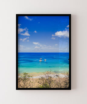 Quadro Decorativo Praia e Mar Azul