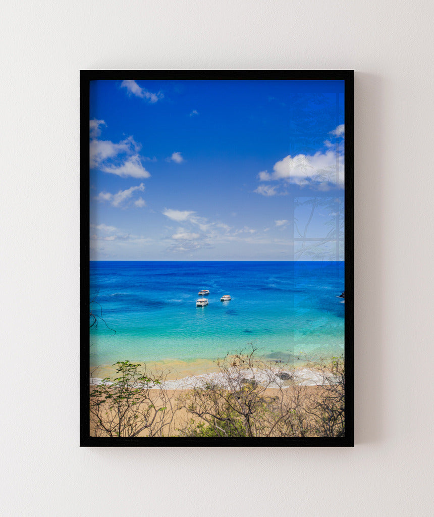Quadro Decorativo Praia e Mar Azul