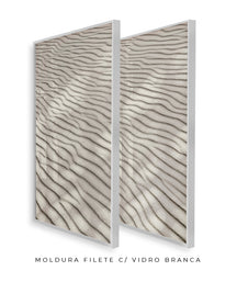 Quadro Decorativo Texturas - Areia - Dupla
