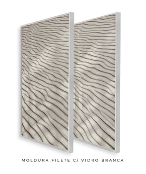 Quadro Decorativo Texturas - Areia - Dupla