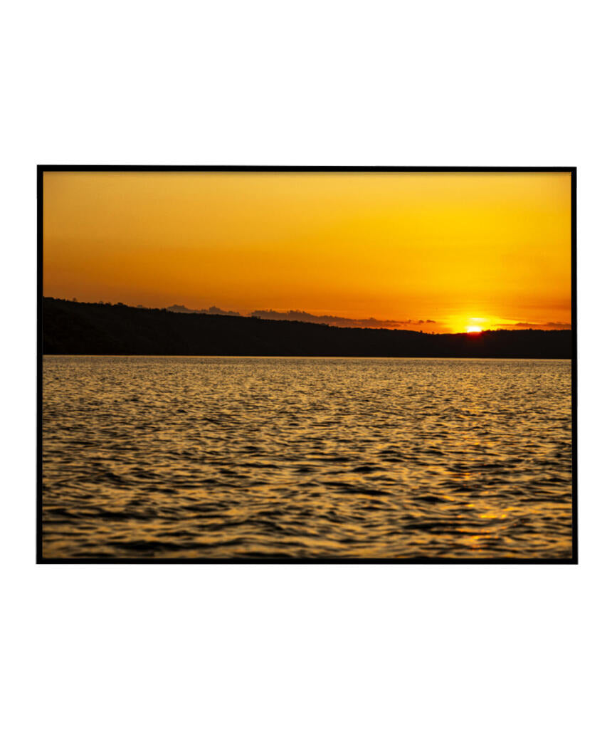 Quadro Decorativo Pôr do Sol Beira Mar