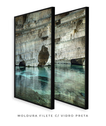 Quadro Decorativo Chapada Diamantina - Rocha e águas cristalinas-Dupla