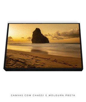 Quadro Decorativo Praia e Pôr do Sol - Horizontal
