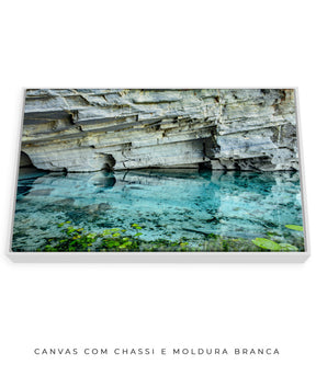 Quadro Decorativo Chapada Diamantina -Águas Tiffany-Horizontal