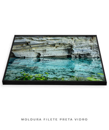 Quadro Decorativo Chapada Diamantina -Águas Tiffany-Horizontal