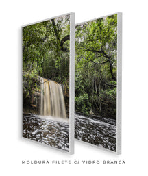 Quadro Decorativo Cachoeira e Natureza -Dupla
