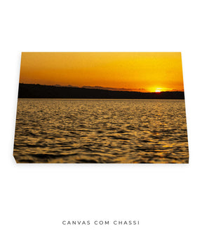 Quadro Decorativo Pôr do Sol Beira Mar