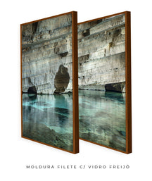 Quadro Decorativo Chapada Diamantina - Rocha e águas cristalinas-Dupla
