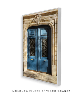 Quadro Decorativo Portais - Porta azul